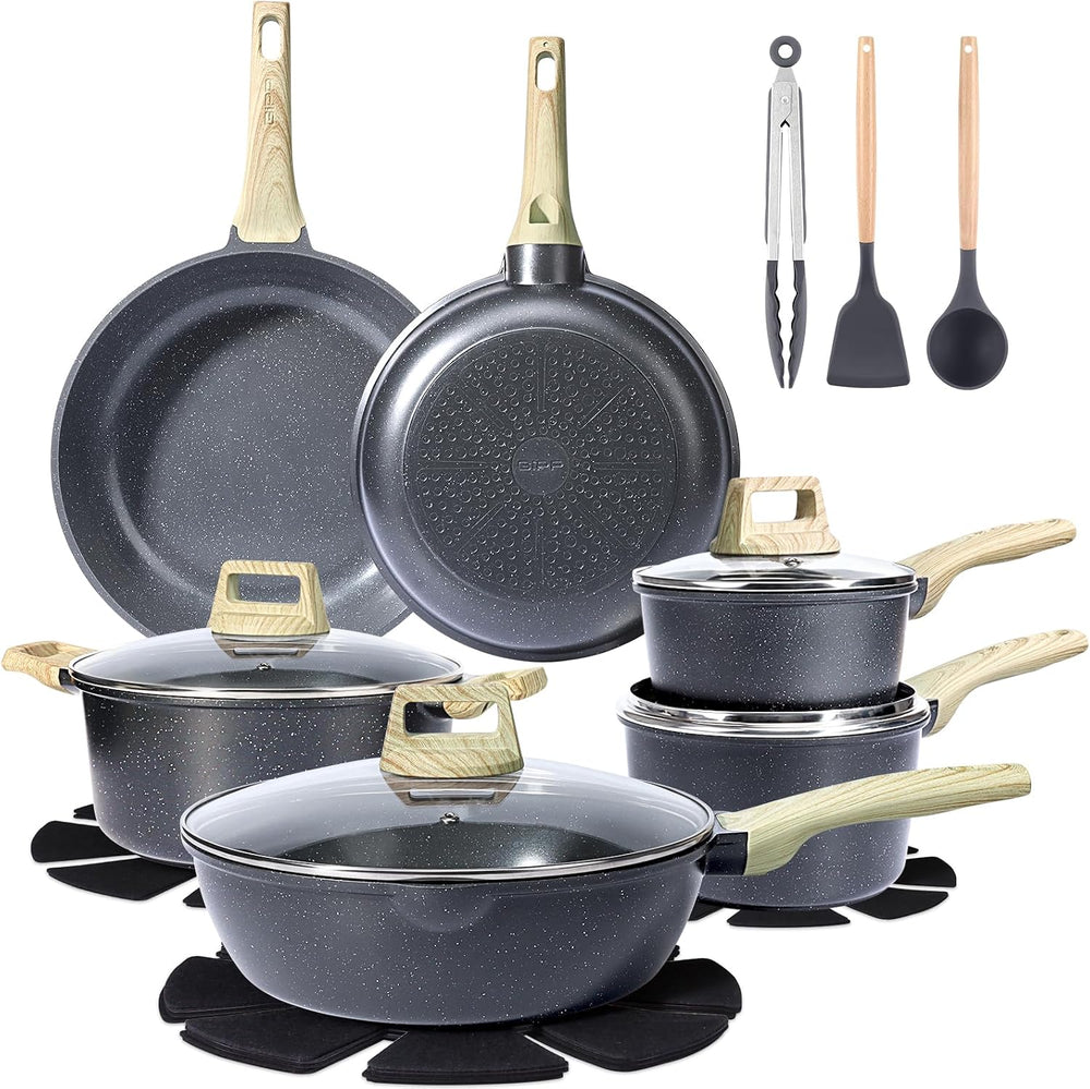 GiPP Ceramic Pots and Pans Set Non Stick
