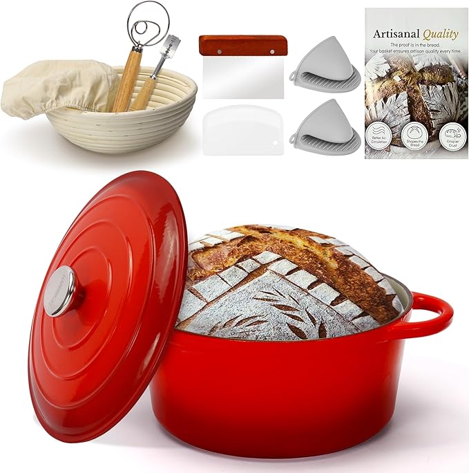 5QT Enameled Cast Iron Dutch Oven