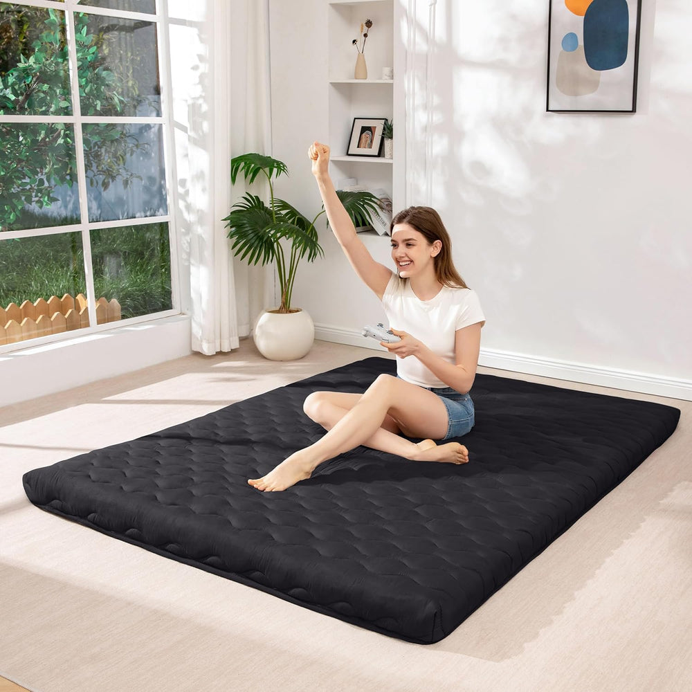 MAXYOYO 3" Thick Japanese Floor Futon Mattress, Portable Floor Mattress