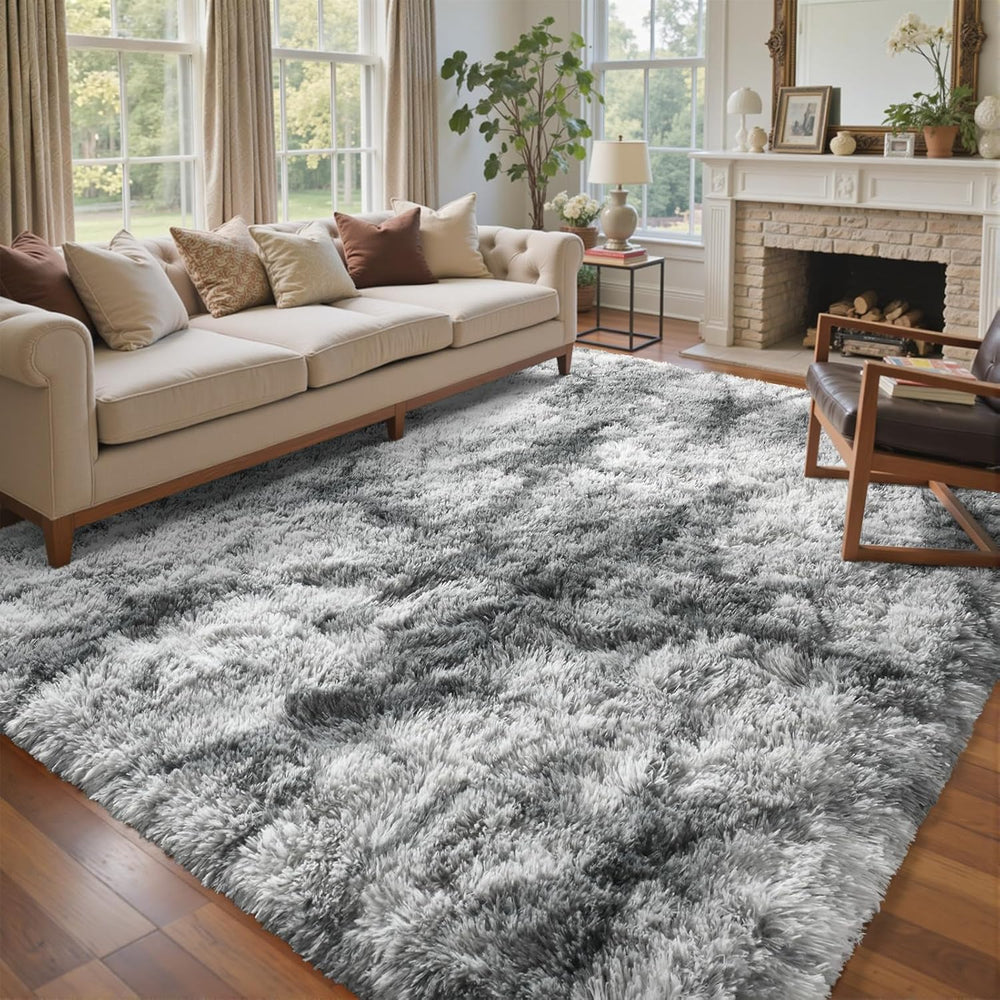 6x9 Ft Large Shag Rugs for Living Room Decor, Tie-Dyed Ultra Soft Fluffy Furry