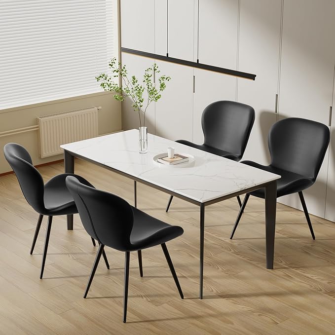 Nalupatio Dining Chairs Set of 4, Modern Dining Room Chairs Comfy Backrest Th...