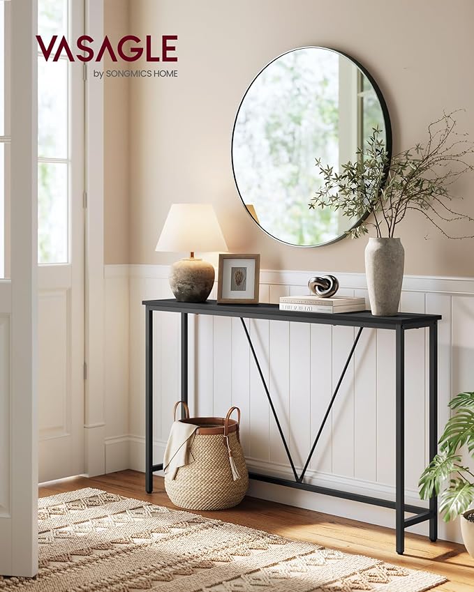 VASAGLE Console Sofa Table, Narrow Entryway Table, for Living Room, Bedroom, ...