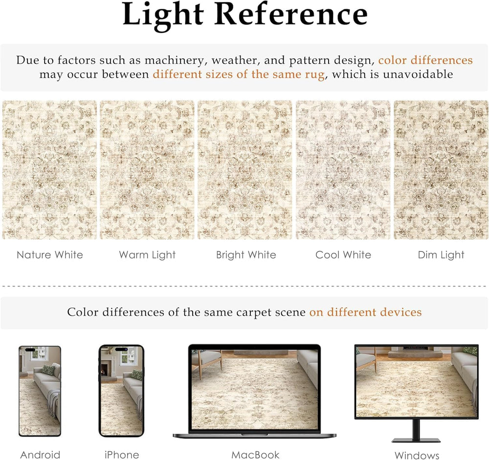 10x14 Beige Neutral Area Rug