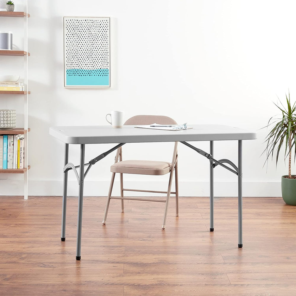 Office Star Resin Multipurpose Rectangle Folding Table for Indoor or Outdoor ...