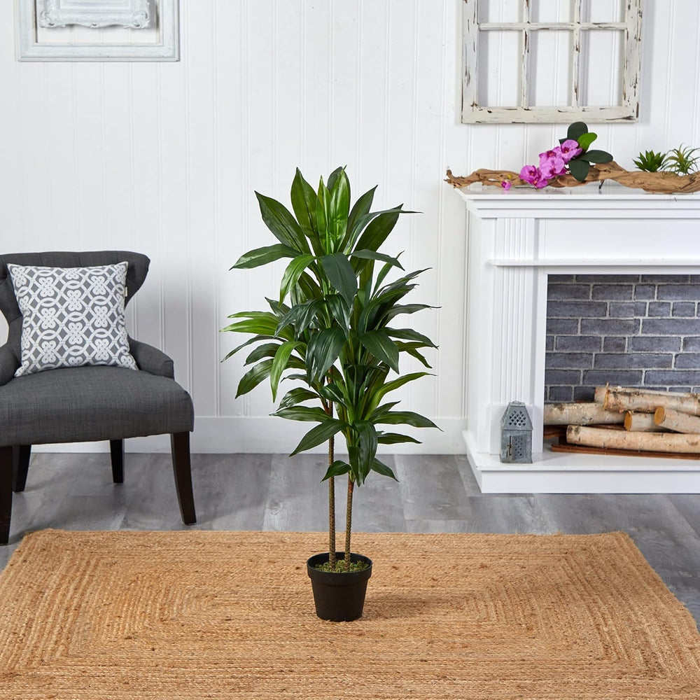 Nearly Natural 48in Artificial Dracaena with Real Touch Leaves and Multi Tona...