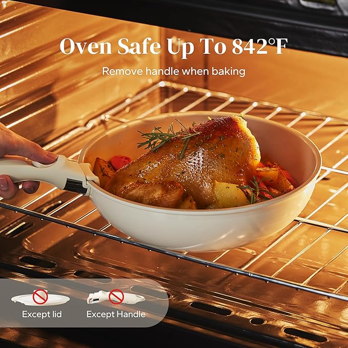 Redchef Ceramic Pots and Pans Set, Nonstick Kitchen Cookware Set