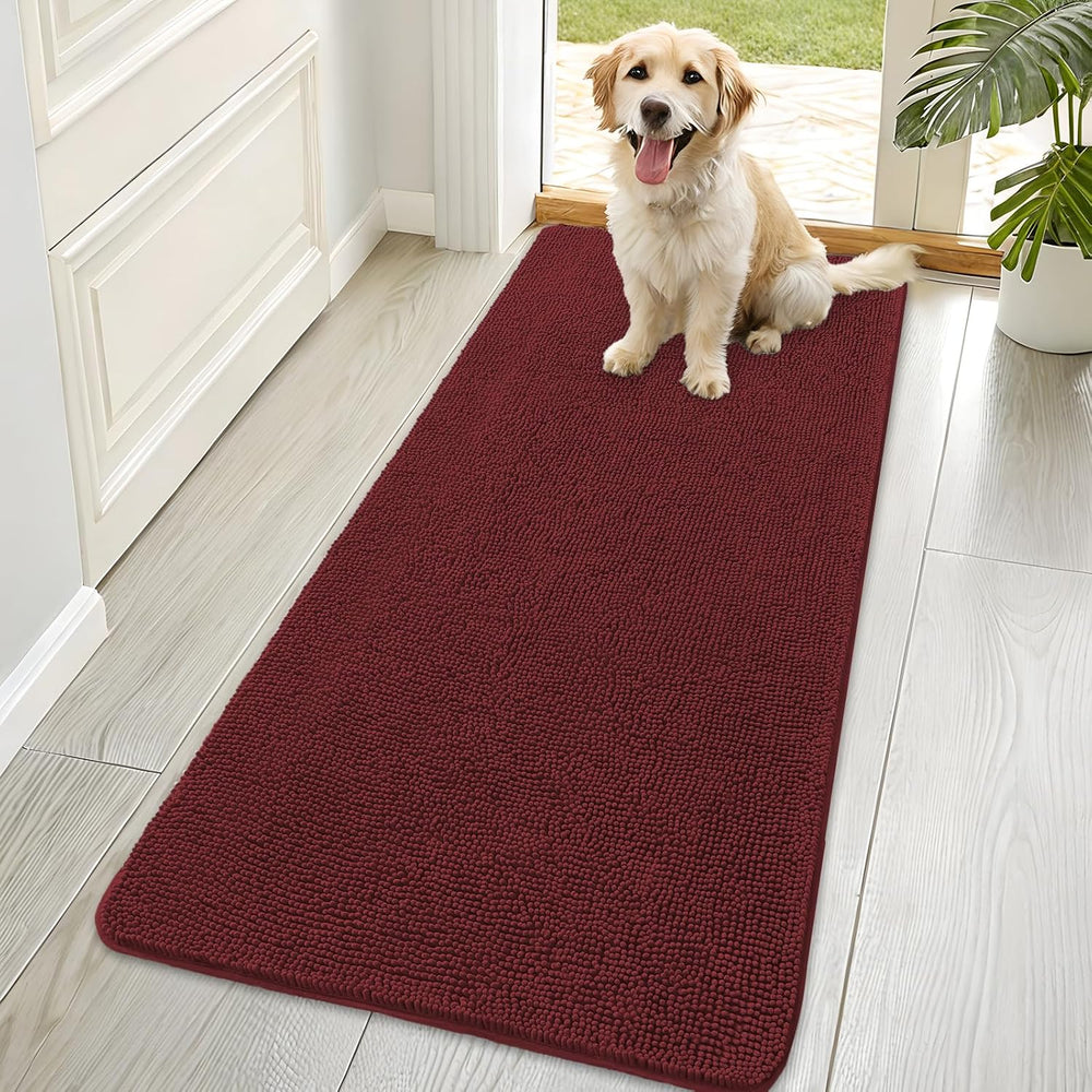 OLANLY Dog Door Mat for Muddy Paws 70x35, Absorbs Moisture and Dirt, Absorbent