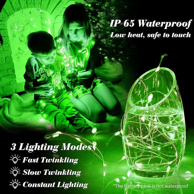 ZGWJ 50 Pack Fairy Lights Battery Operated, 7ft 20 Mini LED Fairy String Ligh...