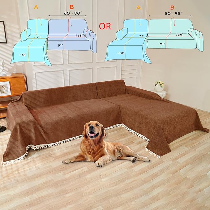 HANDONTIME Boho Style Sofa Cover