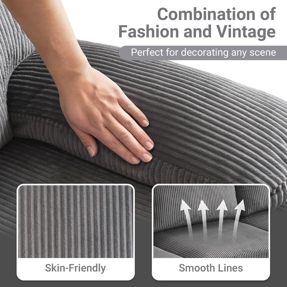 VINGLI 110" Sectional Couches for Living Room,U Shaped Couch with Double...