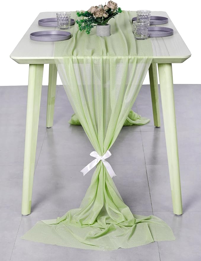 MDS Halloween Chiffon Table Runner - 12 Pack, 29 x 170 Inches, 14ft Each - Sh...