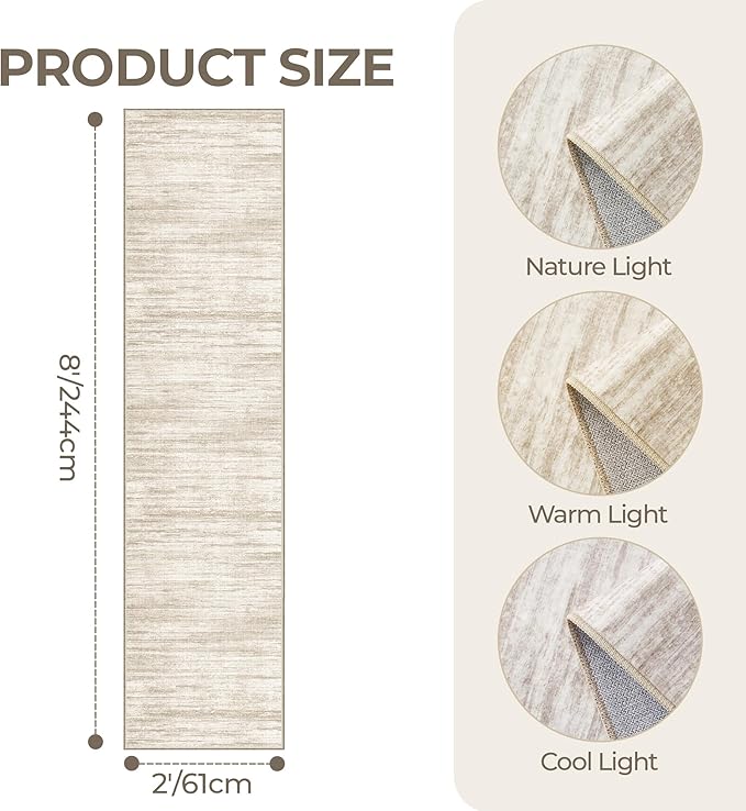 2x8 Runner Rug, Washable Runners