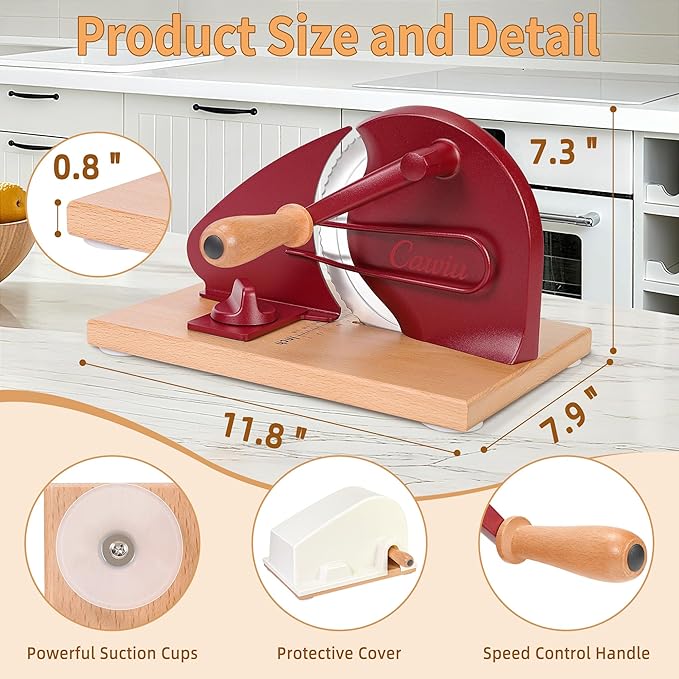 CAWIU Upgraded Manual Bread Slicer
