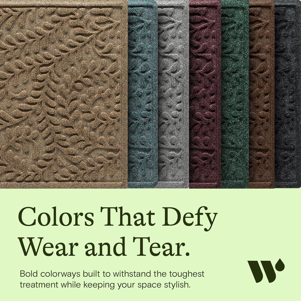 WaterHog Boxwood Front Door Mat Indoor Outdoor Entrance, Absorbent All-Weathe...