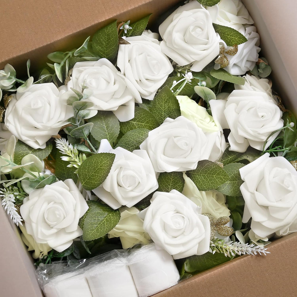 White Wedding Aisle Decorations Set of 10