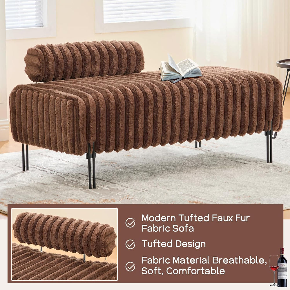 NIOIIKIT 53.2" Loveseat Sofa Couch with Adjustable Backrest, Accent Sofa...
