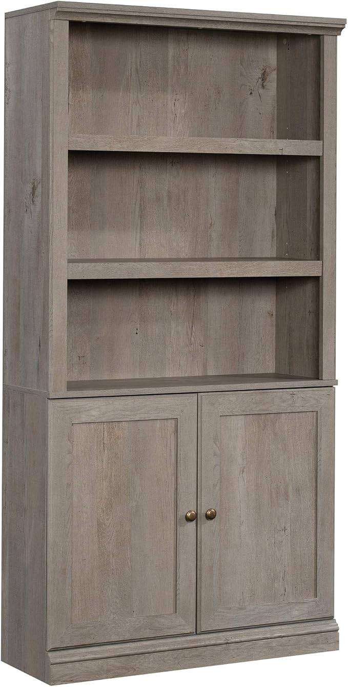 Sauder Select Book Shelf, Bookshelf with Storage, Library Bookcase with Doors...