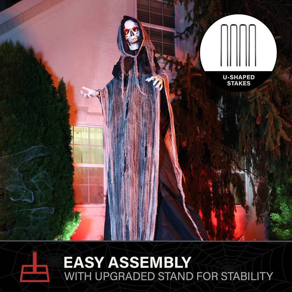 Haunted Hill Farm 7.1-Ft. Reaper Halloween Animatronic