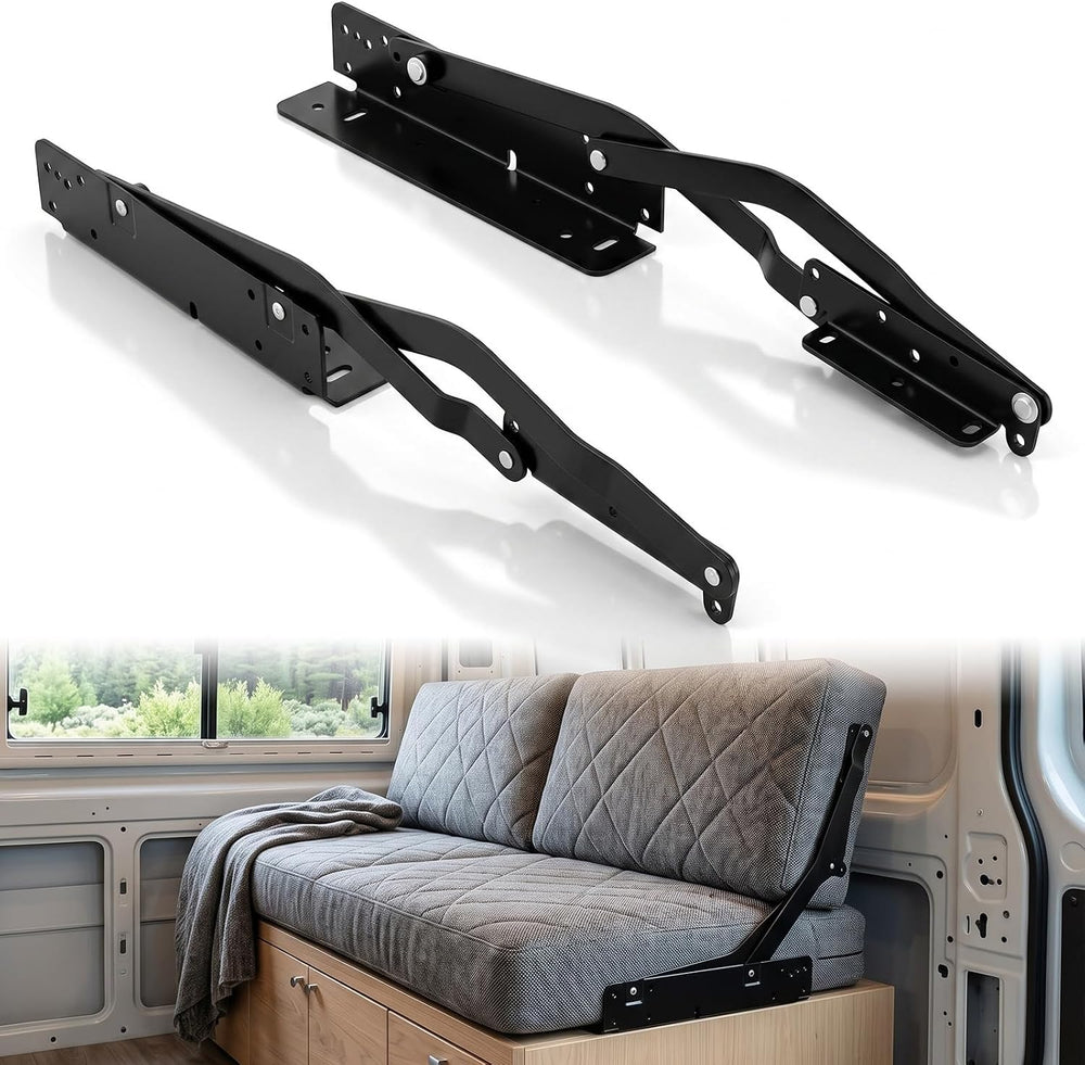 Gisafai 2 Pcs 3" x 33" Rv Rollover Sofa Bed Hinge Mechanism, Metal ...