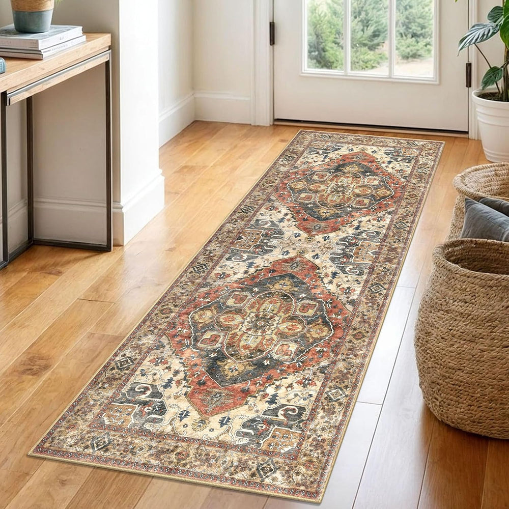 SIILOOM 2x6 Washable Runner Rug, Non Slip Soft Area Rug for Hallway Kitchen