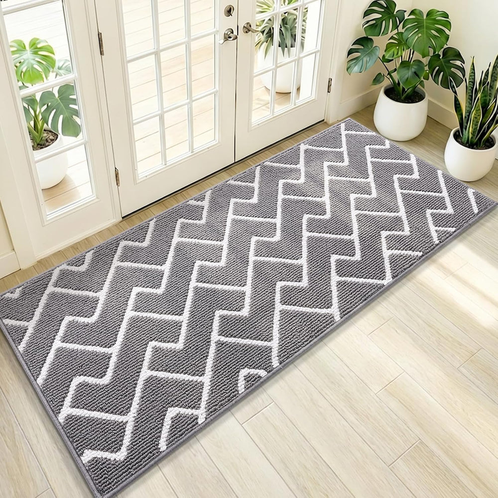 OLANLY Front Door Mat, Non-Slip Rubber Backing, Dirt Resistant and Absorbent