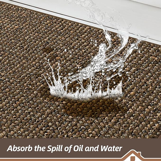 BEQHAUSE Kitchen Rugs and Mats 2PCS, Non-Slip Kitchen Mats