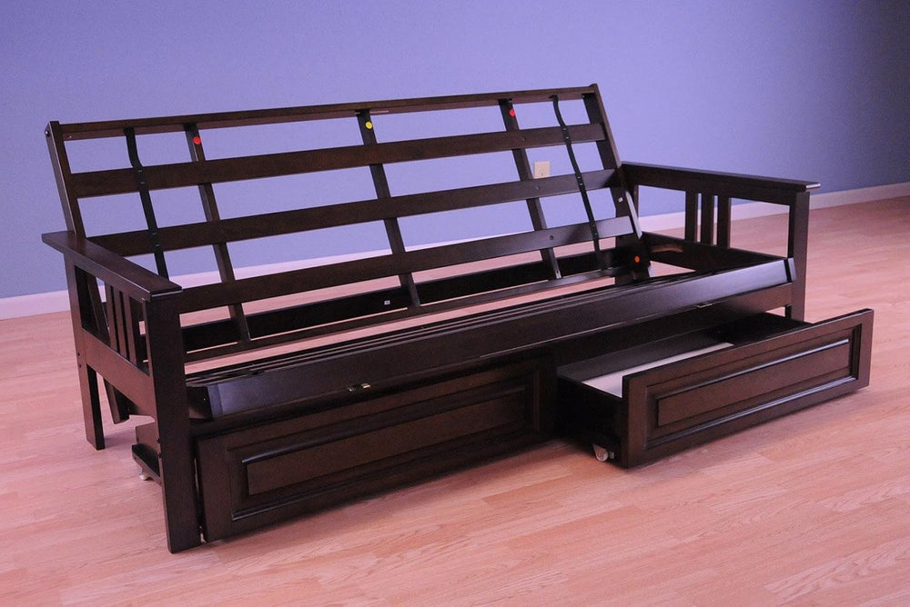 Kodiak Furniture Full Monterey Wood Futon Frame | Espresso