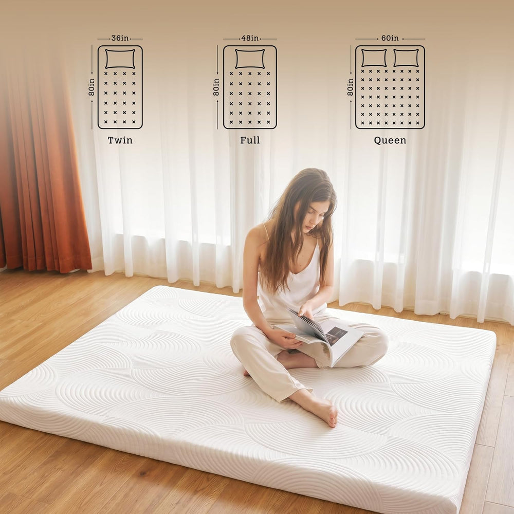 Japanese Floor Mattress,3.5" Thicken Futon Mattress Tatami Mat Twin