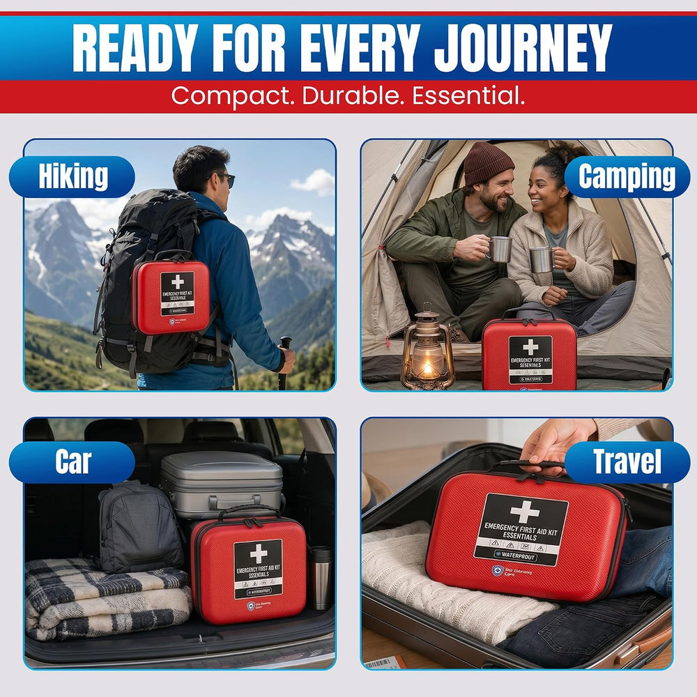 461 PCS | WaterProof First Aid Kit For Car, Home, Emergency & Travel