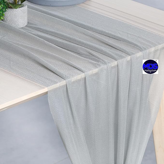 MDS Halloween Chiffon Table Runner - 10 Pack, 29 x 170 Inches, 14ft Each - Sh...