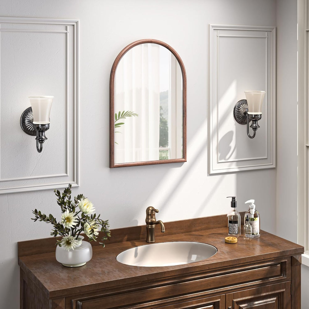 20"x30" Arch Wall Mirror for Wall, Wall Mounted Vanity Mirror for B...
