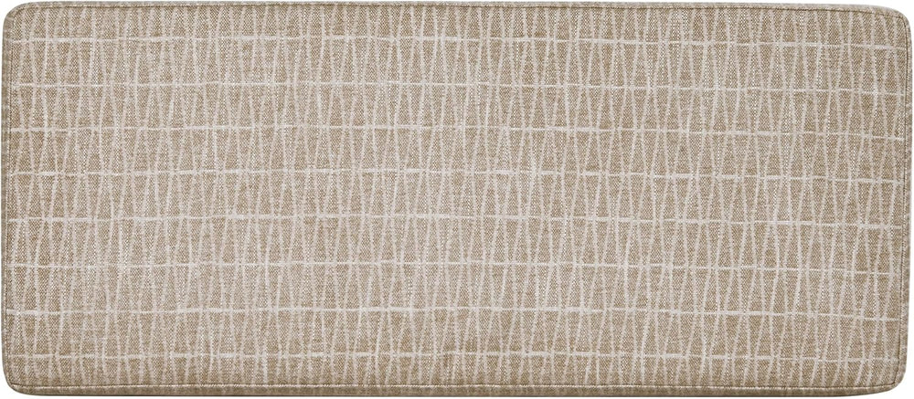 HomePop Malmo 36" Storage Bench - Tan Geometric Pattern