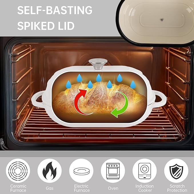 Premium Enameled Cast Iron Dutch Oven