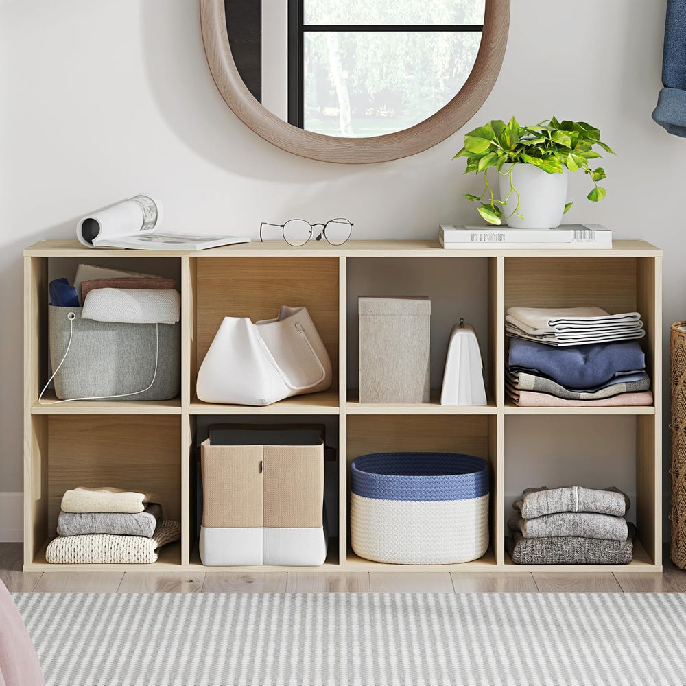 Signature Design by Ashley Piperton Contemporary 4-Tier Floor Standing 8 Cube...