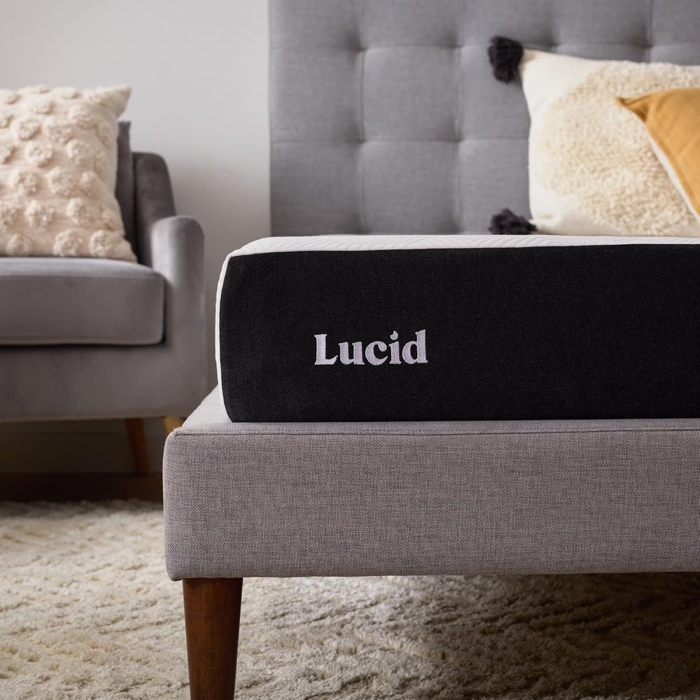 Lucid 8 Inch Gel Memory Foam Mattress, Medium Firm, Bed in a Box, Twin Size