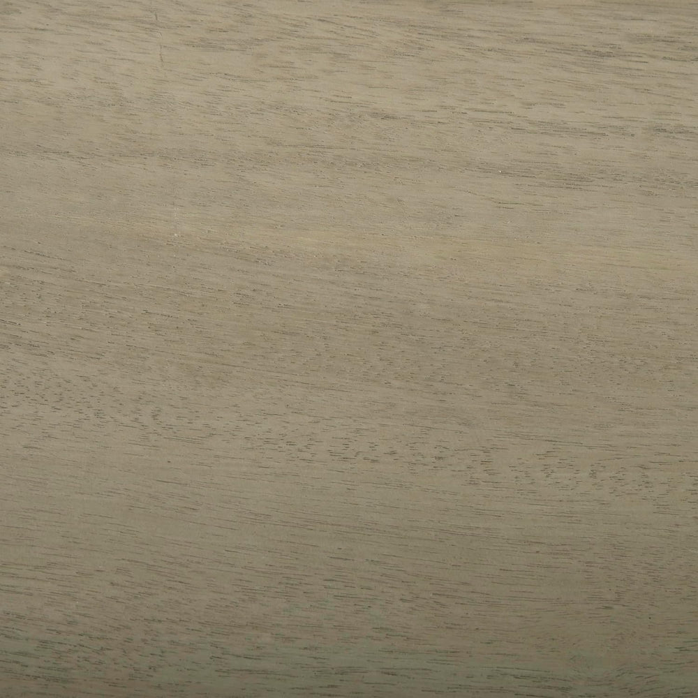 GDFStudio Farmhouse Acacia Wood Dining Bench, Light Gray Oak