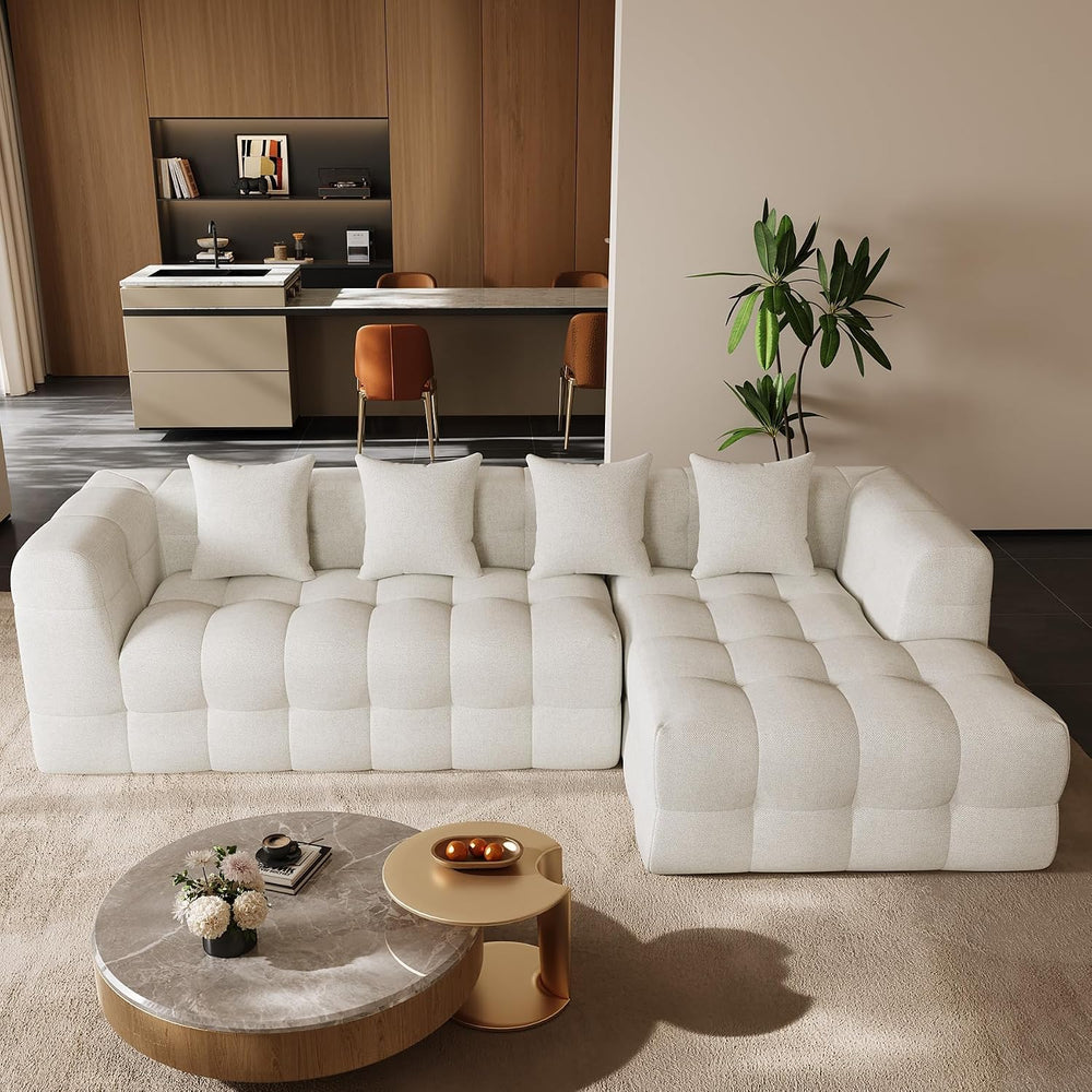 120" Oversized Modular Sectional Couch,Cloud Sectional Sofa with Deep Se...