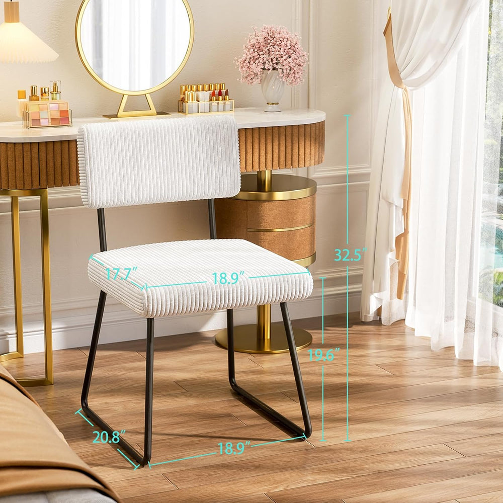 Velvet Dining Chairs Set of 4, Upholstered Dining Room Kitchen Chair with Thi...