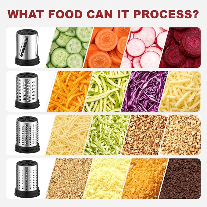 Stainless Steel Slicer Shredder Attachment