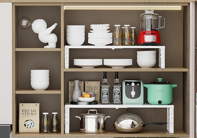 Jojocross Expandable Adjustable Stackable Kitchen Organizer, Spice Rack