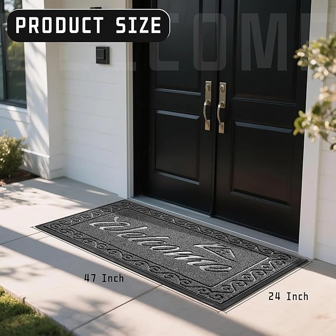 Yimobra Welcome Mat, Heavy Duty Sturdy Door Mats