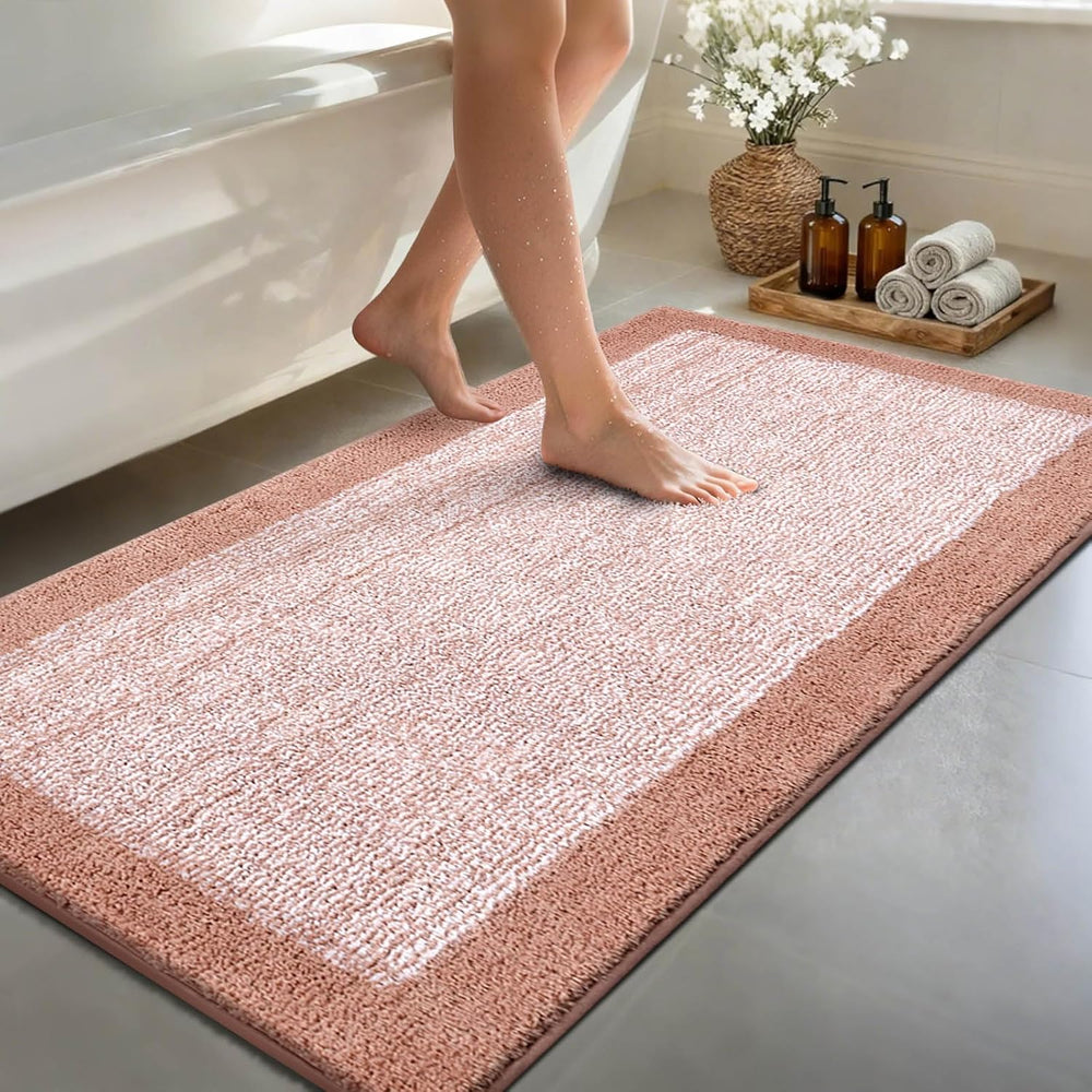 70x24 Long Bathroom Rugs Washable Non Slip, Soft Absorbent Quick Dry Mats