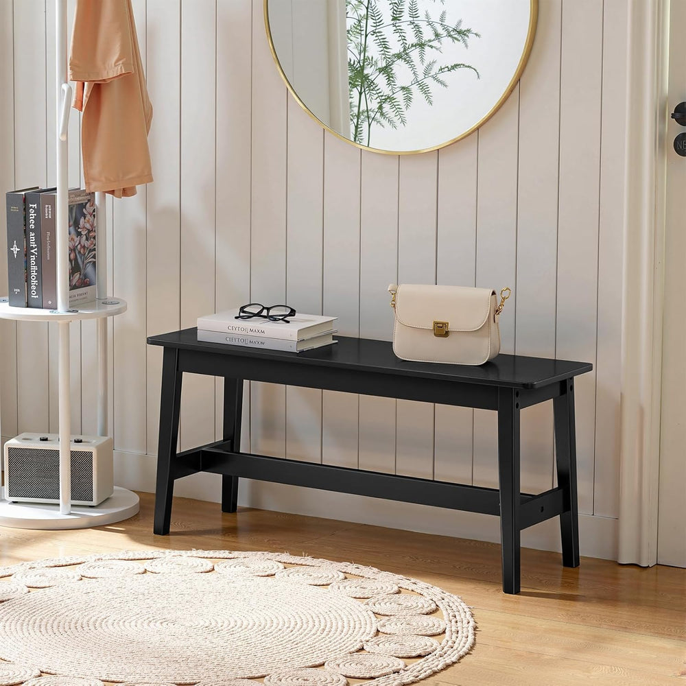 HOOBRO 39.3'' Bamboo Dining Bench, Farmhouse Kitchen Table Bench, Kit...
