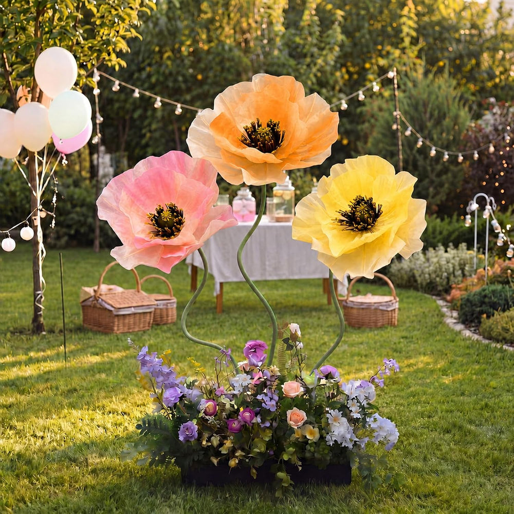3 PCS 5ft Giant Artificial Flower for Wedding & Birthday Party