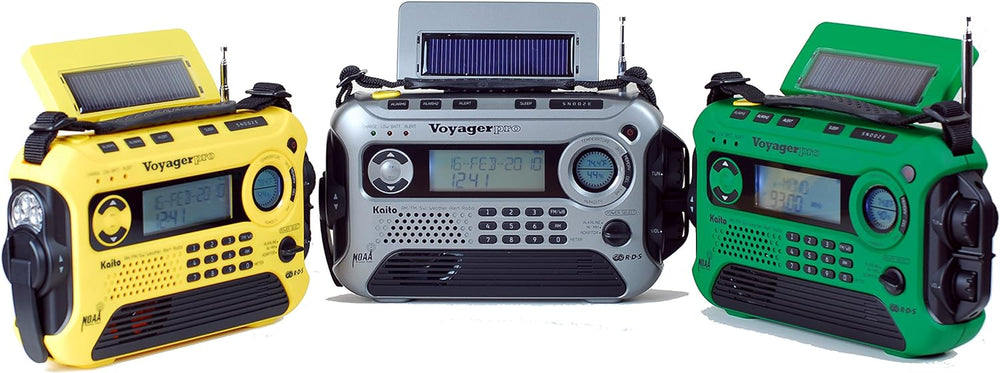 Kaito Voyager Pro KA600 Digital Solar Dynamo Hand Crank AM/FM/LW/SW & NOA...
