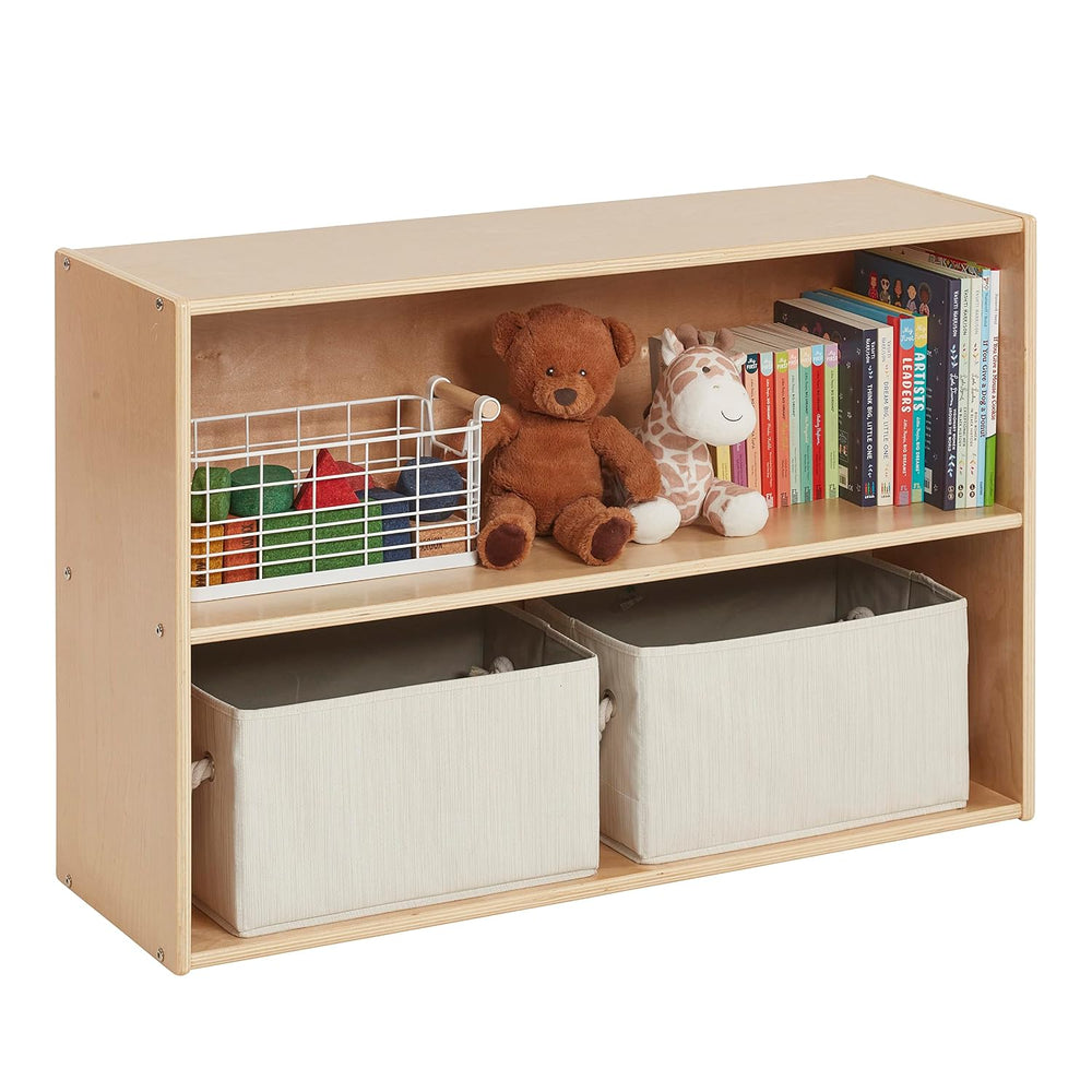 ECR4Kids Streamline 2-Shelf Single-Sided Storage Cabinet, 24in, Classroom Fur...
