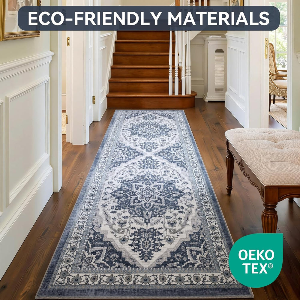 UKISS Washable Runner Rug ,2x6 Non-Slip Soft Boho Vintage Hallway Runner Rugs...
