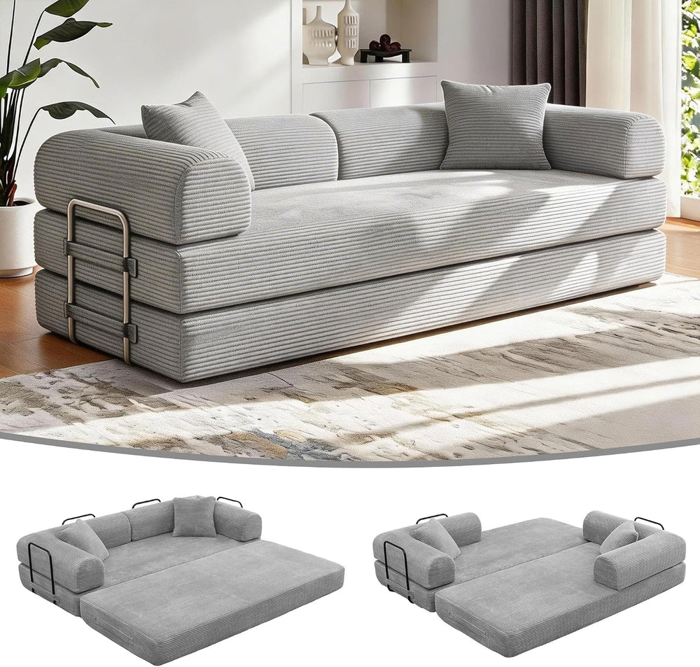 JJJ 89 inch Boneless Sofa Bed Sleeper Couch