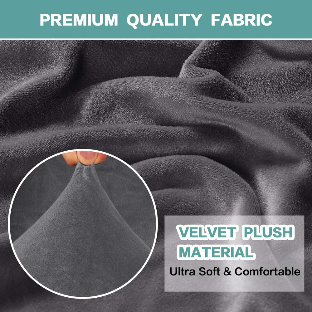Turquoize Wing Chair Slipcover Velvet Slipcovers for Wingback Chairs Ultra So...