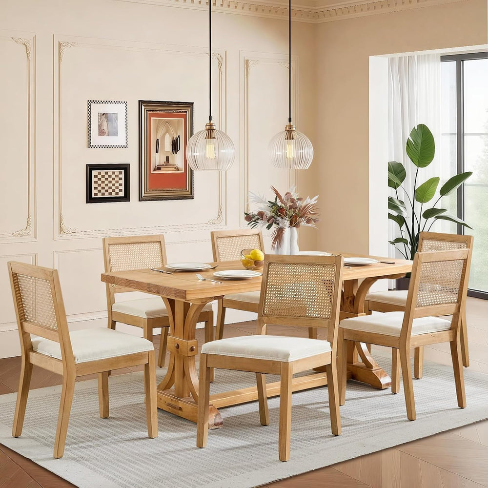 SoarFlash Kitchen French Dining Chairs Set of 2, Vintage Dining Chairs with R...